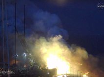 Взрыв на старте ракета-носителя 
