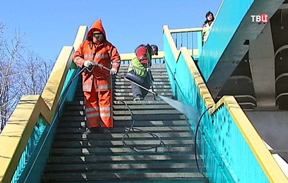 Москву приводят в порядок после зимы