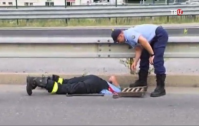 В Словакии полицейские спасли шестерых утят из канализации