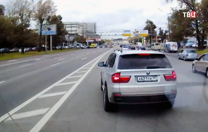 Опубликовано продолжение видео с автохамом на BMW X5