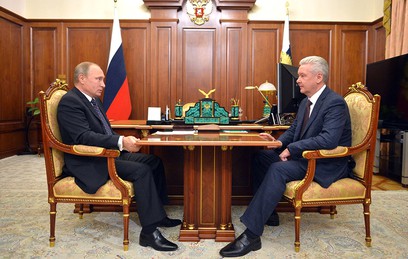 Собянин рассказал Путину об успехах в борьбе с пробками