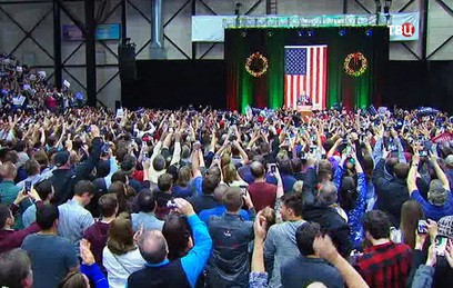 Сторонники и противники Трампа столкнулись в Калифорнии