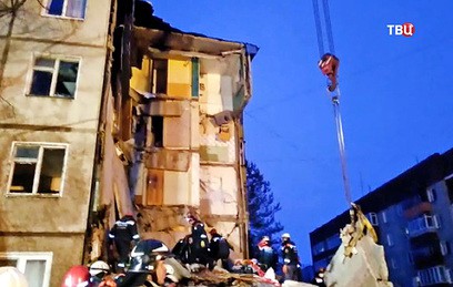Жилой дом в Ярославле, где взорвался газ, может рухнуть в любой момент