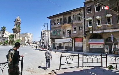 Минобороны начало трансляцию выхода боевиков из Алеппо