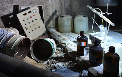 Химическая лаборатория боевиков по изготовлению отравляющих веществ