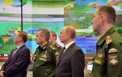 Владимир Путин посетил Национальный центр управления обороной Российской Федерации