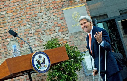 Госсекретарь США Джон Керри во время переговоров по иранской ядерной программе