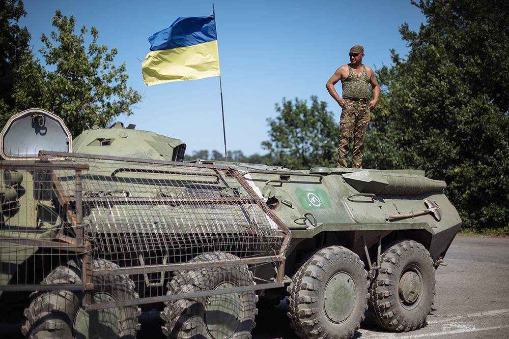 БТР украинских войск