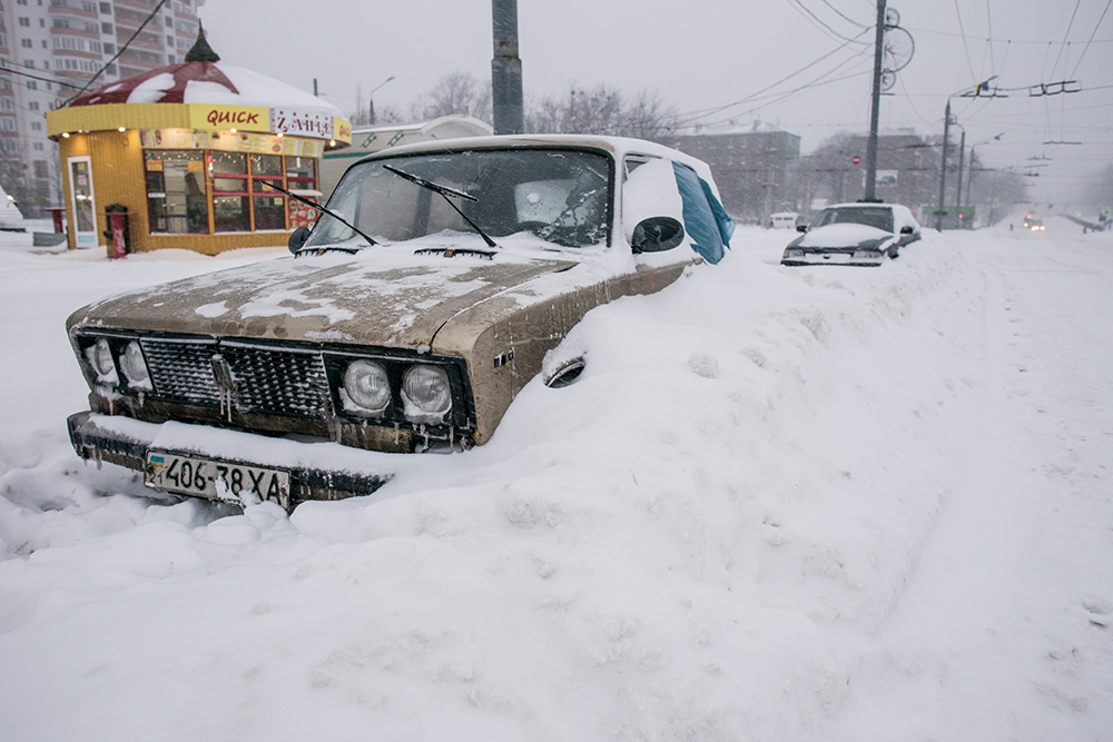 Снегопад на Украине