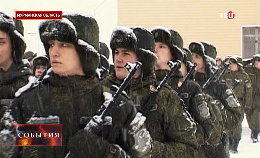 Российские военнослужащие в Мурманской области