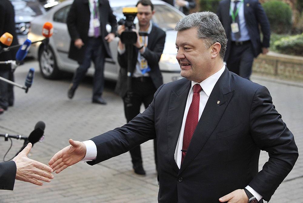 Президент Украины Пётр Порошенко на саммите глав правительств Евросоюза