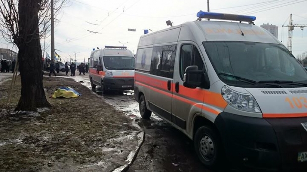 Последствия взрыва в Харькове