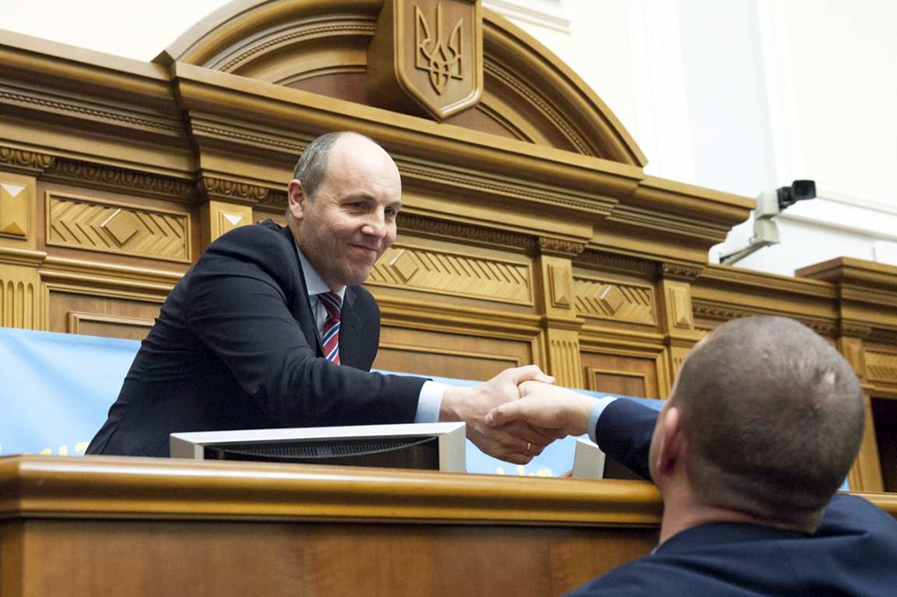 Андрей Парубий на заседании Верховной рады Украины Андрей Парубий на заседании Верховной рады Украины