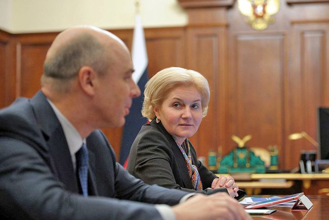 Вице-премьер Ольга Голодец и министр финансов Антон Силуанов
