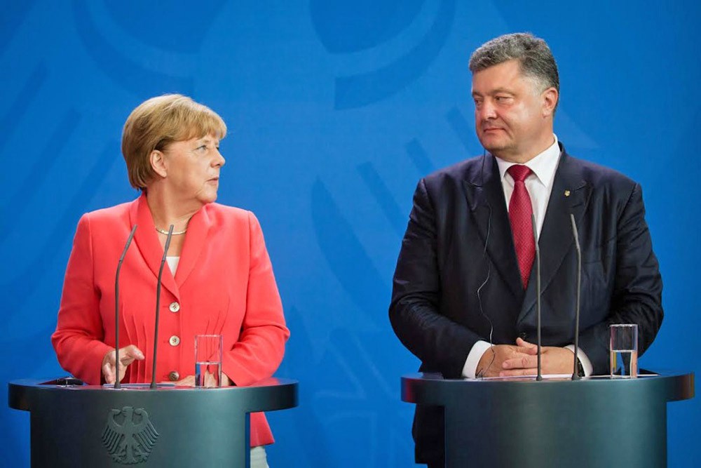 Канцлер Германии Ангела Меркель и президент Украины Пётр Порошенко Канцлер Германии Ангела Меркель и президент Украины Пётр Порошенко