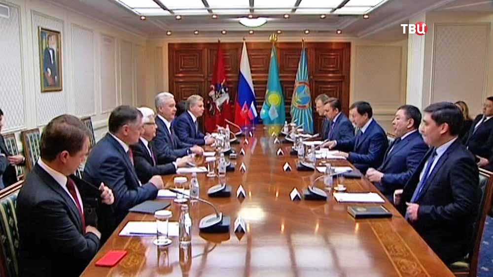 Делегация Москвы во главе с Сергеем Собяниным в Астане Делегация Москвы во главе с Сергеем Собяниным в Астане