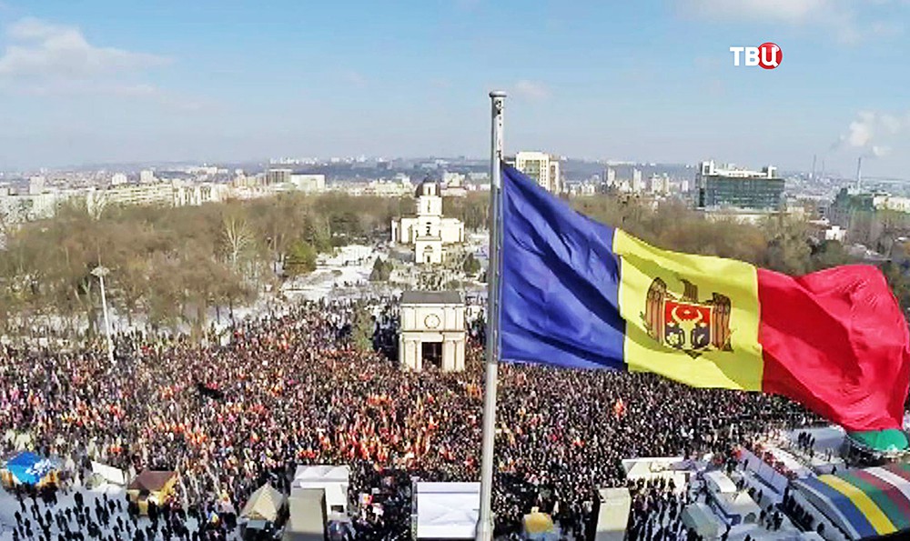 Акция протеста в Кишинёве