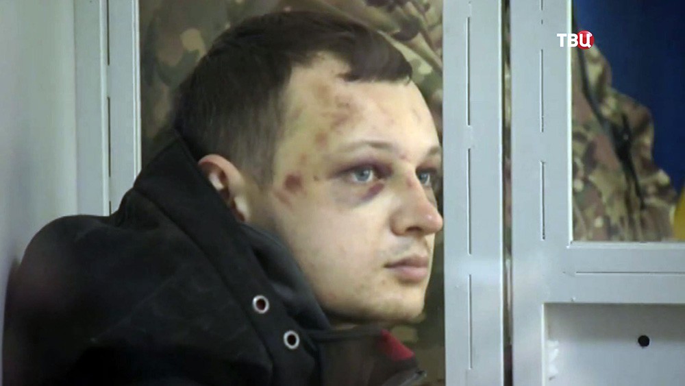 Активист батальона "Азов" Станислав Краснов в суде Активист батальона "Азов" Станислав Краснов в суде