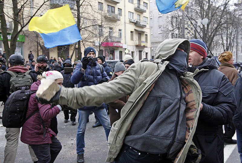 Акция протеста на Украине Акция протеста на Украине