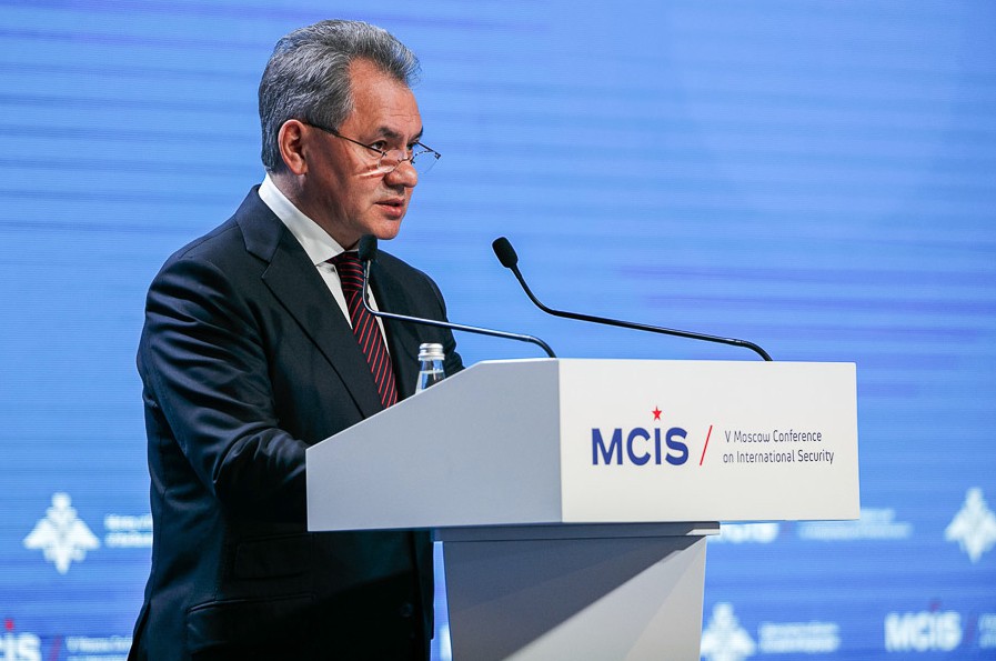 Министр обороны РФ Сергей Шойгу на V Московской конференции по международной безопасности Министр обороны РФ Сергей Шойгу на V Московской конференции по международной безопасности