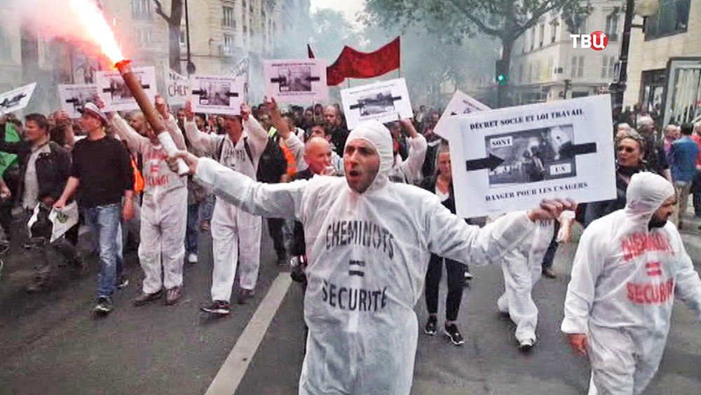 Митинг во Франции