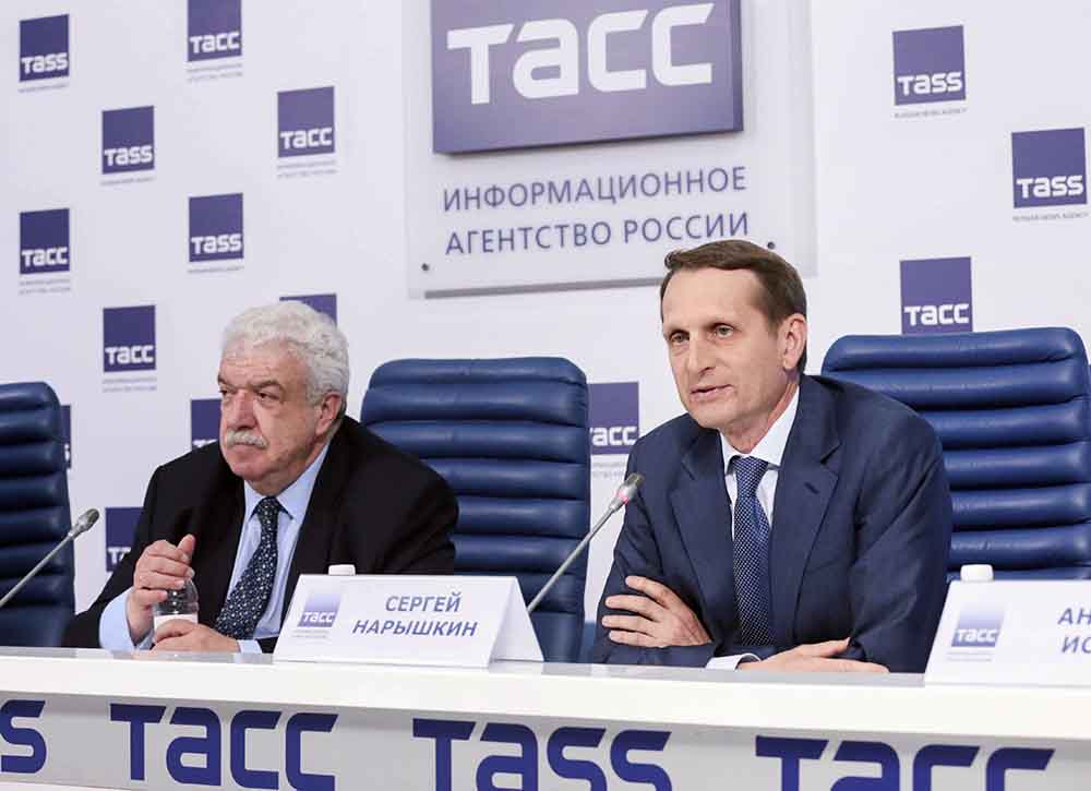 Сергей Нарышкин на пресс-конференции по итогам работы Госудумы