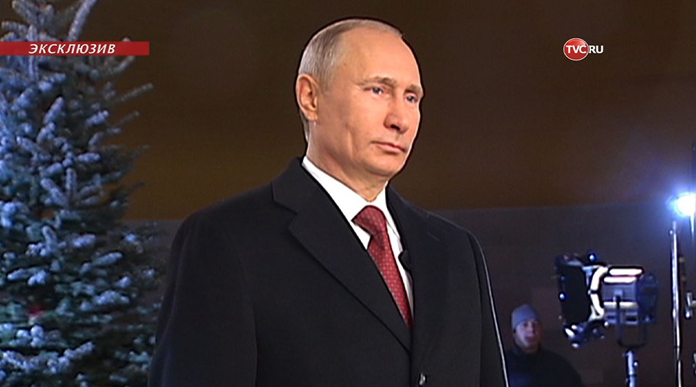 Поздравление Владимира Путина с Новым годом за кулисами
