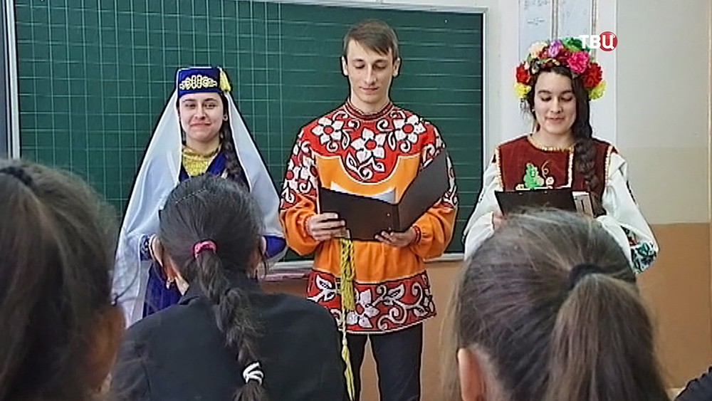 Школьный урок в Крыму