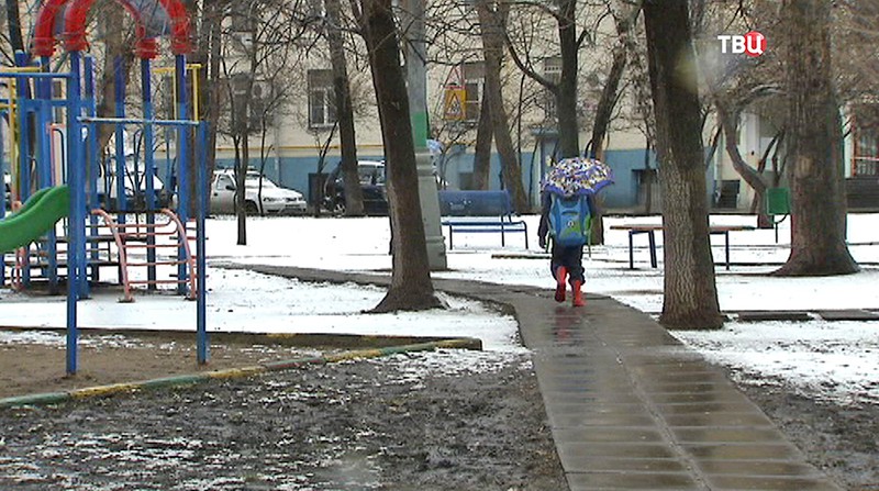Снег в Москве