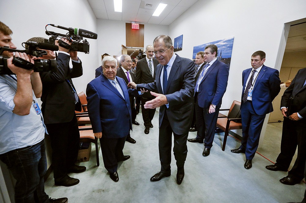 Сергей Лавров и Валид Муаллем