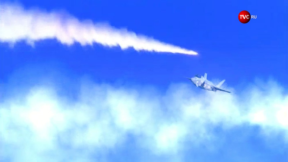На видео издания DPRK Today показано, как ракеты КНДР уничтожают истребитель США