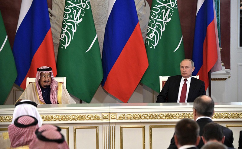 Переговоры Владимира Путина с Королём Саудовской Аравии Сальманом Бен Абдель Азизом Аль Саудом
