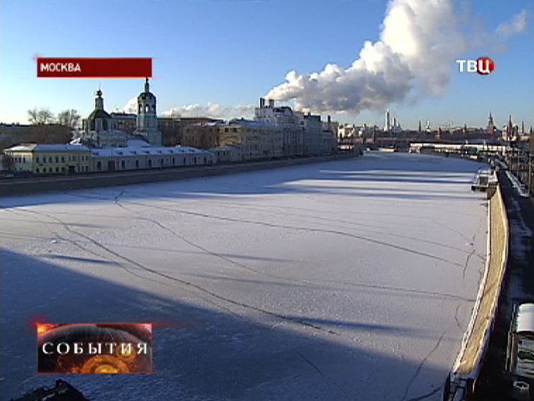 Морозная погода в Москве