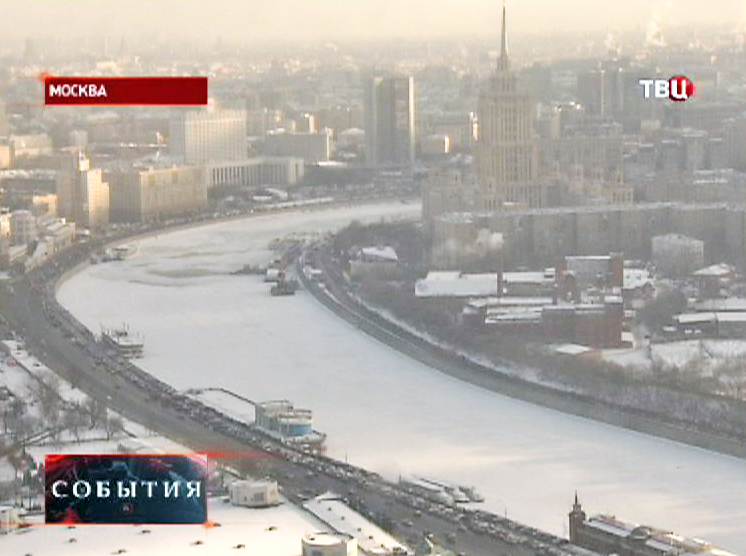 Морозная погода в Москве
