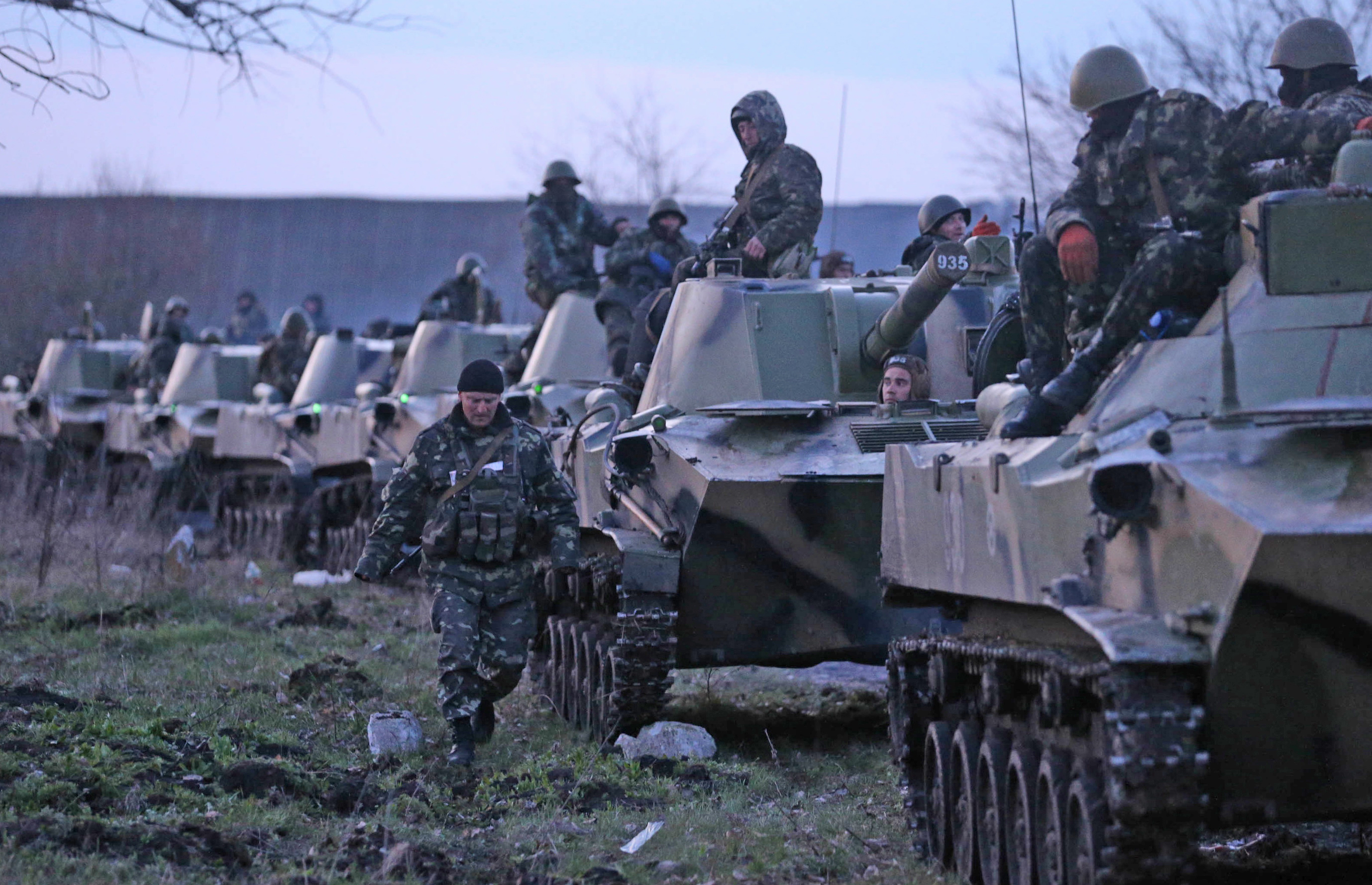 Военнослужащие 25-ой отдельной бригады ВДВ вооруженных сил Украины