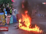 Активисты Майдана жгут покрышки Активисты Майдана жгут покрышки