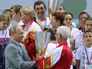 Владимир Путин на спортивном фестивале с участием многодетных семей Владимир Путин на спортивном фестивале с участием многодетных семей