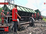 Последствия подрыва российского грузового состава в Донецкой области Последствия подрыва российского грузового состава в Донецкой области