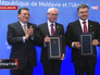 Жозе Мануэл Баррозу, Херман Ван Ромпей и Петр Порошенко Жозе Мануэл Баррозу, Херман Ван Ромпей и Петр Порошенко