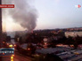 Пожар на складе с боеприпасами на территории воинской части в Донецке Пожар на складе с боеприпасами на территории воинской части в Донецке