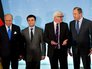 Министры иностранных дел Франции, Украины, Германии и России Лоран Фабиус, Павел Климкин, Франк-Вальтер Штайнмайер и Сергей Лавров (слева направо) Министры иностранных дел Франции, Украины, Германии и России Лоран Фабиус, Павел Климкин, Франк-Вальтер Штайнмайер и Сергей Лавров (слева направо)