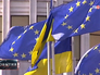 Флаги ЕС и Украины Флаги ЕС и Украины