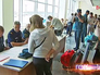 Беженцы с Украины в аэропорту "Домодедово" Беженцы с Украины в аэропорту "Домодедово"