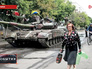 Украинская военная техника на улицах города Украинская военная техника на улицах города