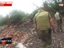 Украинские военные на месте боя Украинские военные на месте боя