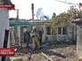 Пожарные на месте артобстрела Донецка Пожарные на месте артобстрела Донецка