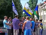 Митингующие родственники украинских призывников Митингующие родственники украинских призывников