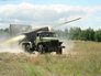 Система залпового огня "Град" украинской армии Система залпового огня "Град" украинской армии