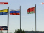 Флаги Беларуссии, России и Украины Флаги Беларуссии, России и Украины