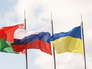 Флаги Белоруссии, России и Украины Флаги Белоруссии, России и Украины